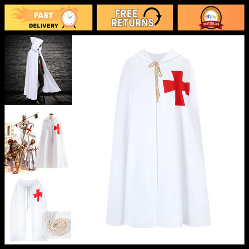 Men medieval knight cloak - men's,